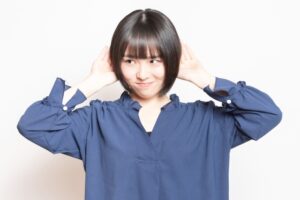 聞こえない